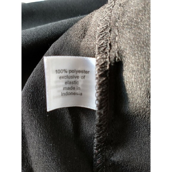 Lane Bryant Womens Ruffle Sleeve Shirt Size 14W Black Witchcore Minimalist Flowy - Picture 5 of 6